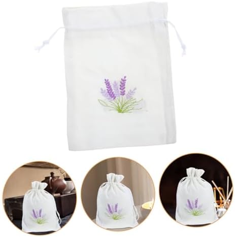 Cabilock Drawstring Lavender Sachet Bag Empty Muslin for Fragrance Aromatherapy and Wedding Favors