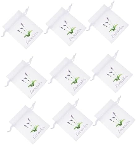 OUNONA Mesh Drawstring Pouches 50pcs Empty Sachet Bags for Lavender Flowers