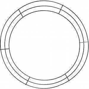 KGUH Green Round Metal Wire Circle Wreath Hanger Set of 2
