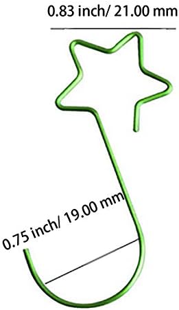 60Pcs Star Shape Wreath Hooks for Christmas Tree