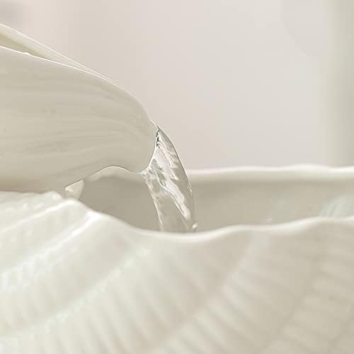 HEXEH Tabletop Fountain with Conch Design for Relaxation and Decor