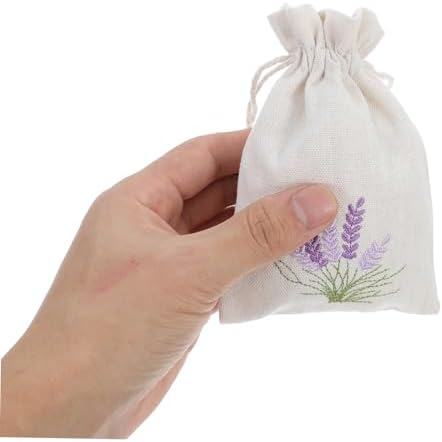 Gatuida 10 Pack Empty Drawstring Sachet Bags Lavender Decorative Packaging Holders