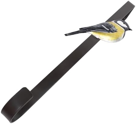 Gonetre Front Door Hanger Hook Wreath Metal Wrought Iron Bird Shape Vintage Farmhouse Supplies