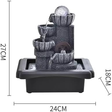 GRFIT Tabletop Fountain with Rotating Beads