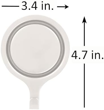 Haute Decor Attract Pinch-Free Magnetic Wreath Hanger White 1 Pack