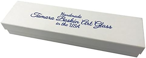 Tamara Baskin Art Glass Mezuzah Easy Mount Grape
