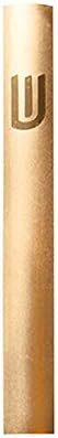 Modern Jewish Mezuzah Case - Gold Aluminum Brushed Design