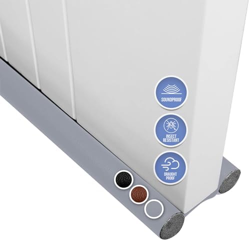 Arrowzoom Door Bottom Sealing Strip PRO Cotton Foam with Leather Water Resistant Draft Stopper Seal