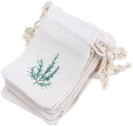ABOOFAN 10pcs Lavender Sachets Drawstring Burlap Pouches for Home Freshener