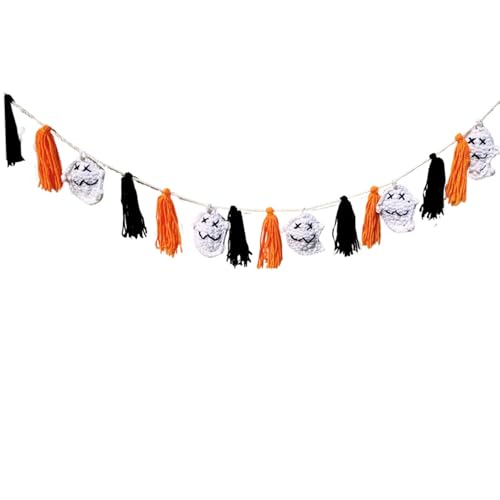 Tokatan Halloween Garland with Tassels and Ghost