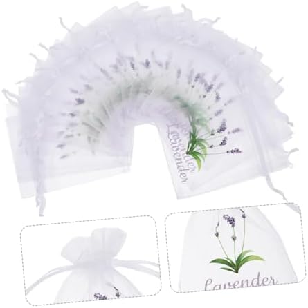 MAGICLULU 50pcs Lavender Sachet Bags Breathable Mesh Storage Pouches