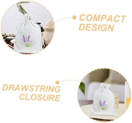 HEALLILY 5pcs Decorative Drawstring Lavender Scented Pouches