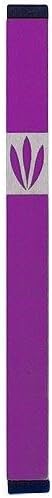 Agayof Large Mezuzah Leaf Shin Purple