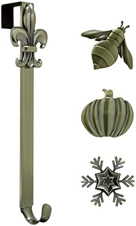 Haute Decor Adjustable Wreath Hanger with 4 Icons