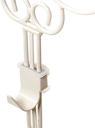 Adjustable Front Door Wreath Hanger - White