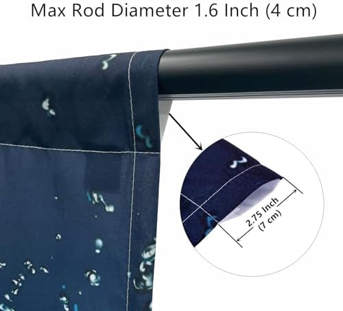 Kids Football Print Curtains 2 Panels Rod Pocket