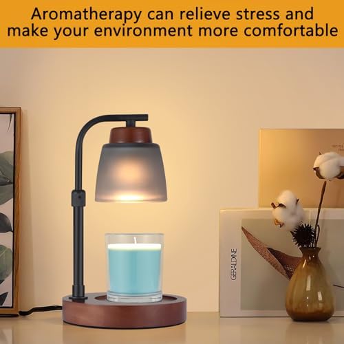 Dimmable Candle Lamp Warmer with Adjustable Height for Jar Candles