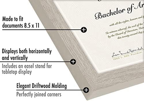 Americanflat 85x11 Diploma Frame Set of 2