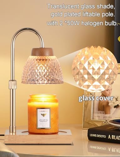 Dimmable Candle Warmer Lamp with Timer and 2 Bulbs