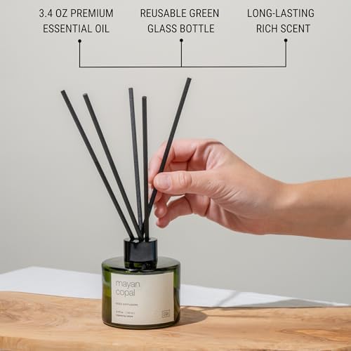 Craft Kin Home Fragrance Bundle Mayan Copal Candle Diffuser Set for Men