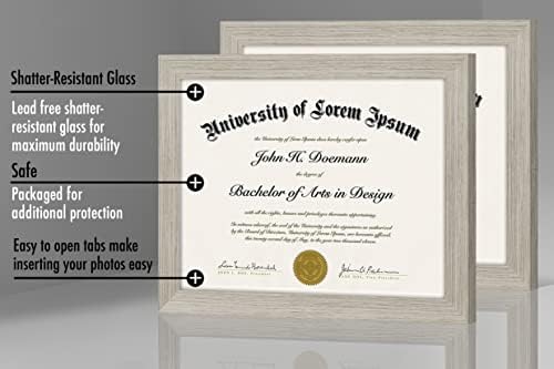 Americanflat 85x11 Diploma Frame Set of 2