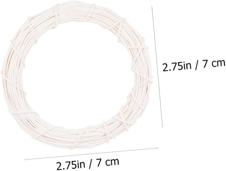 6pcs Rattan Door Hanging DIY Wreath Hanger Jute Twine Front Door Wall Decor