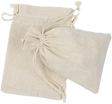 CLISPEED 4pcs Cotton Drawstring Sachets Lavender Fragrance Bags