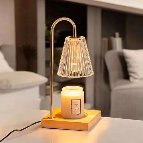 Blissy Smiles White Candle Warmer Lamp with Timer and Dimmer