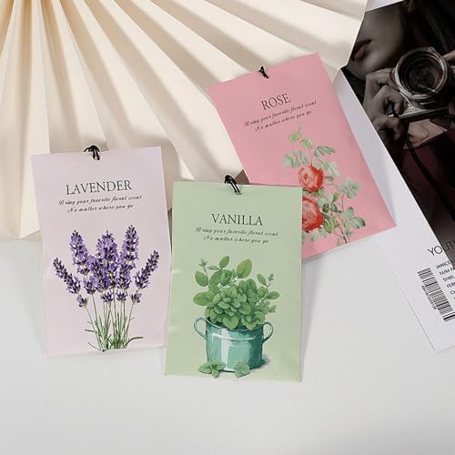 AOIROE Scented Bags - Long Lasting Vanilla Fragrance Sachets for Drawer Closet Car Shoe Storage