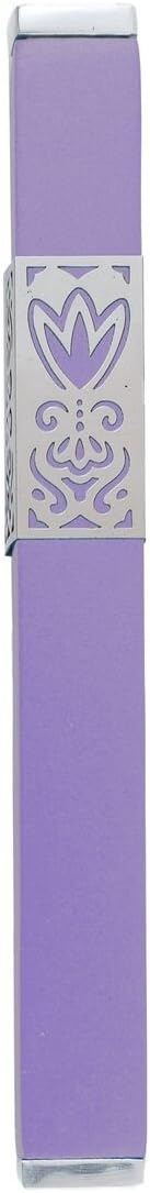 Yair Emanuel Metal Mezuzah Case with Flower Design