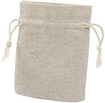 CLISPEED 4pcs Cotton Drawstring Sachets Lavender Fragrance Bags