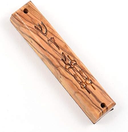 Peer Hastam Olive Wood Mezuzah Cases Set of 5