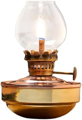 Vintage Oil Lamp - 475 Inch Nautical Brass Copper Decor