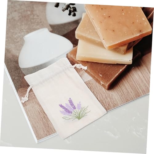 Gatuida 10 Pack Empty Drawstring Sachet Bags Lavender Decorative Packaging Holders