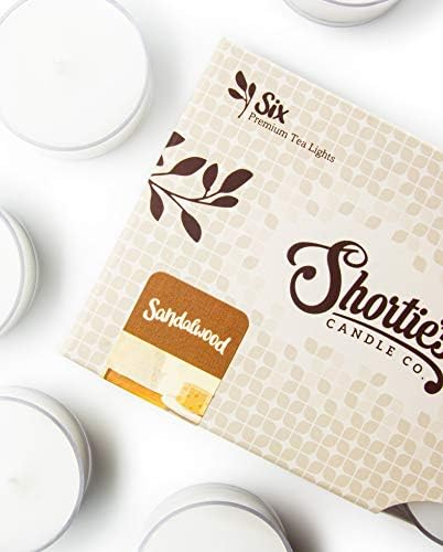 Pure Sandalwood Tealight Candles - 6 Pack Made in USA