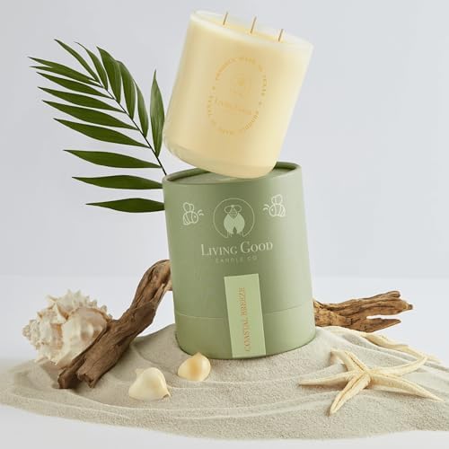 Coastal Breeze Yuzu Sea Salt Beeswax Candle 15 oz