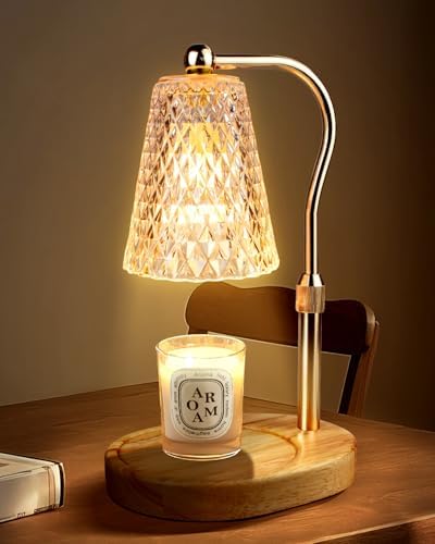 Candle Warmer Lamp with Timer and Dimmer Adjustable Height Scented Aroma Diffuser Home Decor