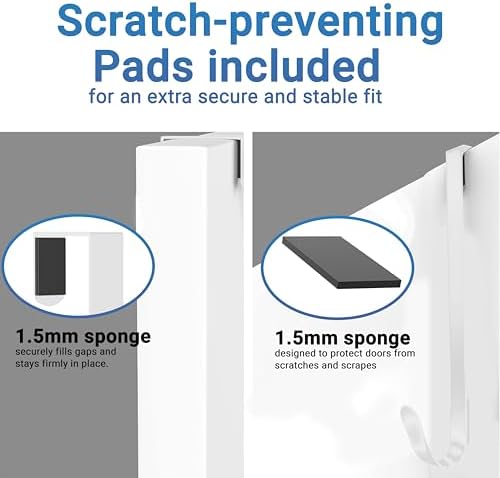 SR ESSENTIALS 12 Wreath Hanger for Front Door White