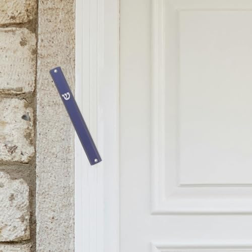 Vaguelly Metal Mezuzah Scroll Door Blessing Decor