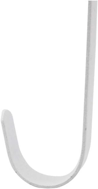 12 Inch Double Side Wreath Hanger - Over The Door Metal Hook for Christmas Wreath - Black and White