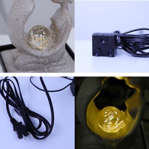 Ferrisland Indoor Tabletop Fountain with LED Lights
