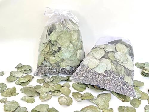 Eucalyptus Lavender Dried Plants 2 Pack Bath Pouches