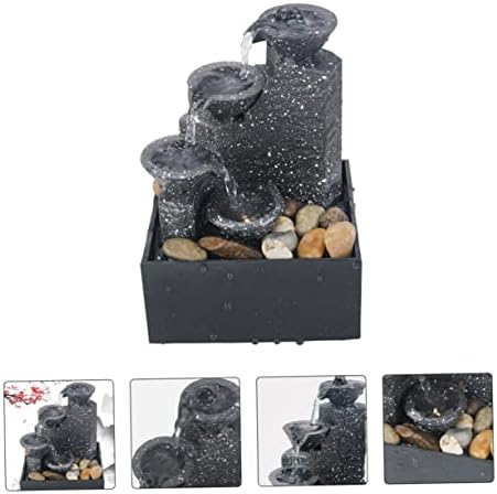 1pc Battery-Powered Waterfall Decor Artificial Fountain for Indoor