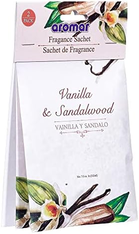 6 Pack Vanilla Sandalwood Scented Sachets for Home and Closet