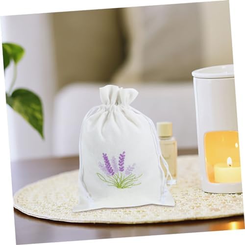 HEALLILY 5pcs Decorative Drawstring Lavender Scented Pouches