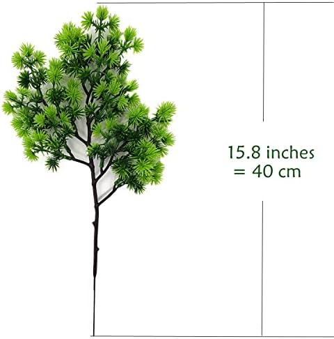 CATTREE Artificial Pine Branches with Leaves 4Packs for Decor