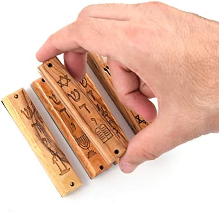 Peer Hastam Olive Wood Mezuzah Cases Set of 5