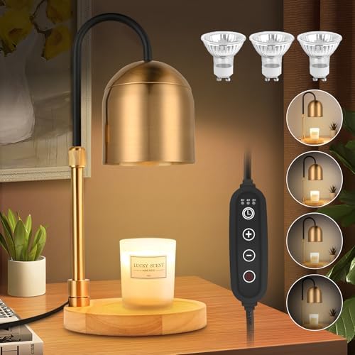 ZAQMGI Candle Warmer Lamp with Timer and Dimmer