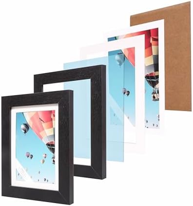 The Display Guys Black Wooden Picture Frame Set