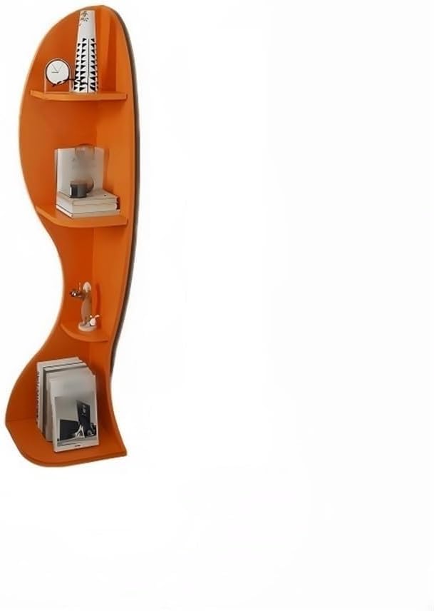 4-Layer Wood Corner Bookcase Storage Display Rack for Living Room